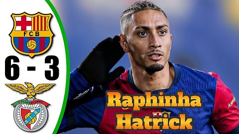 Barcelona vs Benfica 6-3 - All Goals & Highlights - 2025