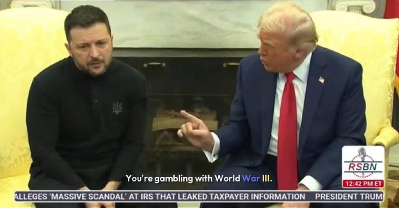 This is epic. Trump and Zelensky and VP Vance in the white house today.