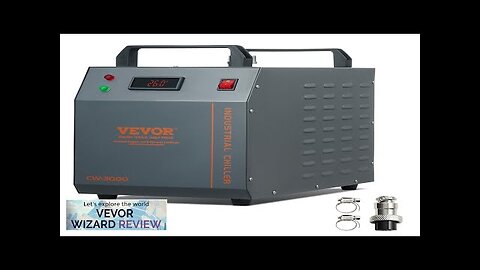 VEVOR Industrial Water Chiller CW-3000 80W Air-Cooled Industrial Water Cooler Cooling Review