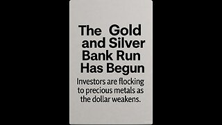 Civilization Cycle : The Gold and Silver Bank Run Has Begun