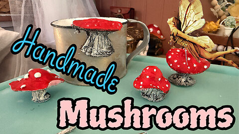 Working with Dry Clay for the first time-Mushrooms