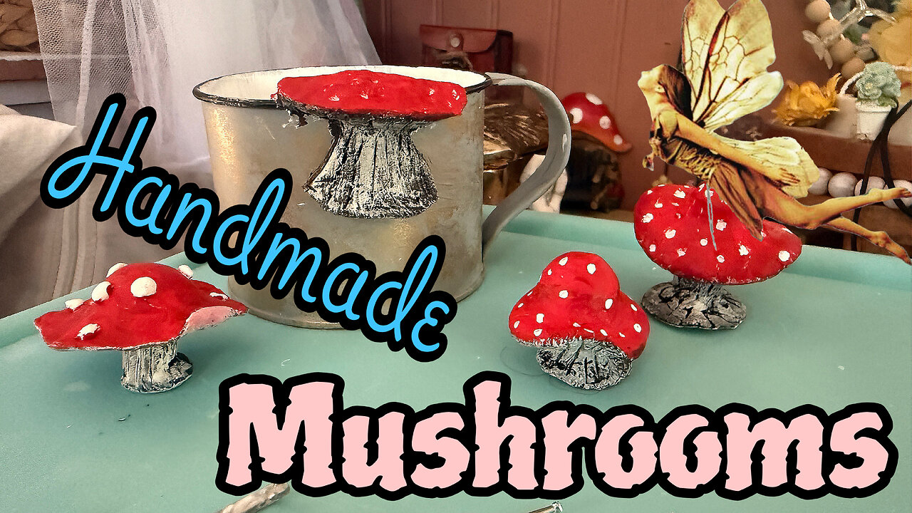 Working with Dry Clay for the first time-Mushrooms