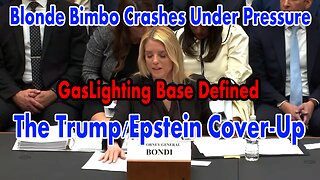 Pam Bondi Cant Answer Question Suggesting Trump Took Part In Abuse - The Epstein Files