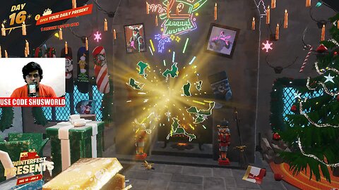 Claiming Final Skin from Fortnite Christmas Present 😁