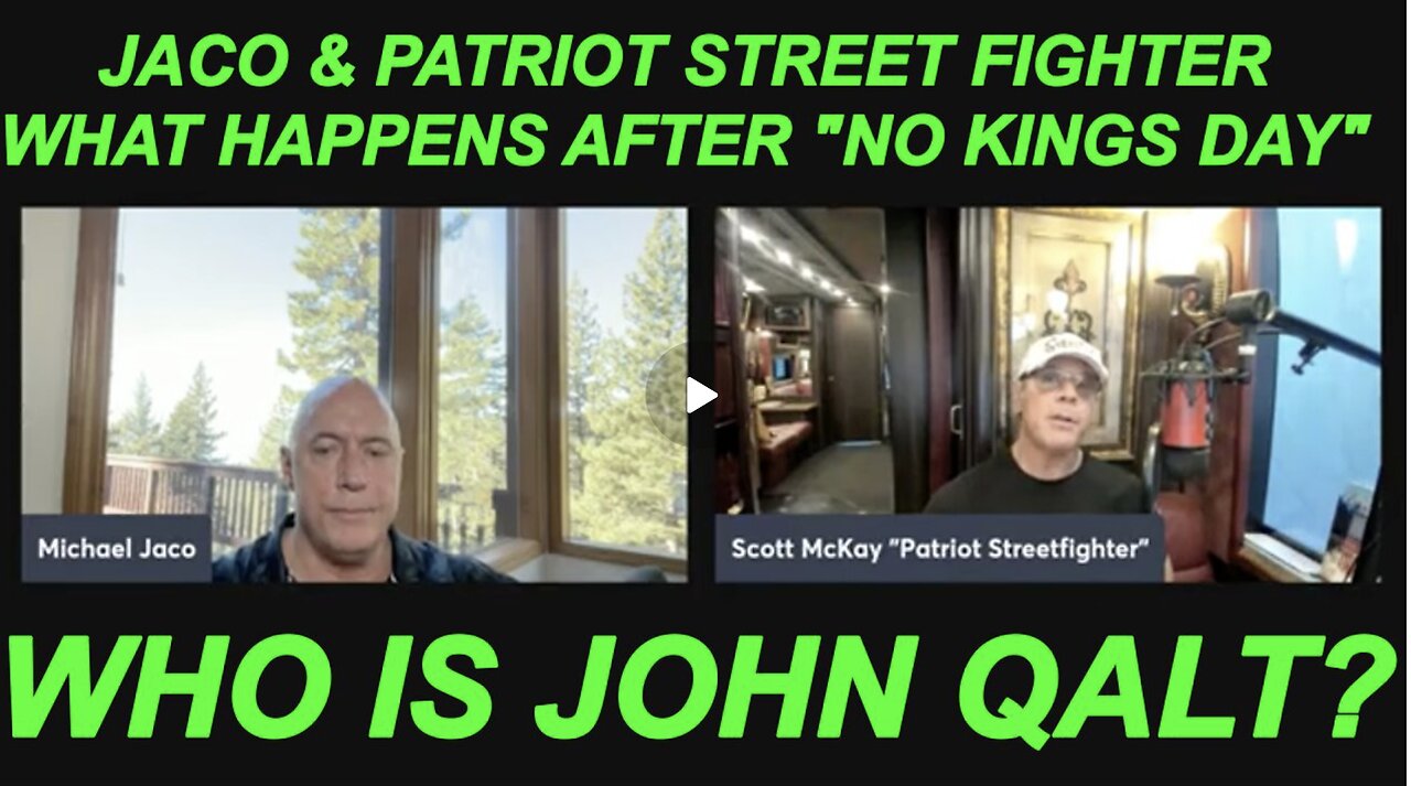 MICHAEL JACO & Patriot Street Fighter & I chat about No Kings & coming world events over coffee.