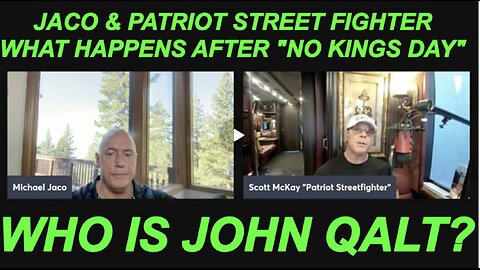 MICHAEL JACO & Patriot Street Fighter & I chat about No Kings & coming world events over coffee.