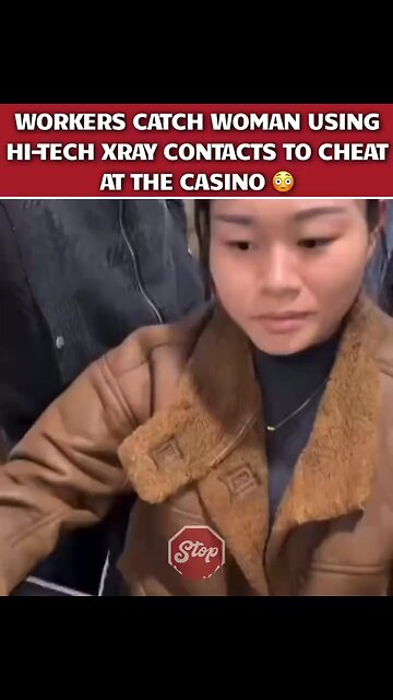 Woman Caught Cheating at Casino With X-Ray Contacts 👀 📹 stopsignpros . #XrayCasino #japd