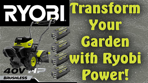 How to Assemble the Ryobi Rear Tine Tiller 40V HP Brushless RY40720VNM