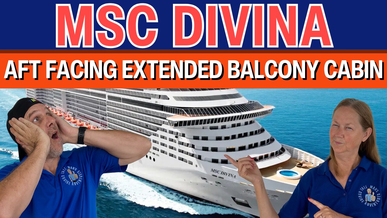 MSC Divina Aft Facing Extended Balcony Cabin 11305 | Tall Man's Cruise Adventures