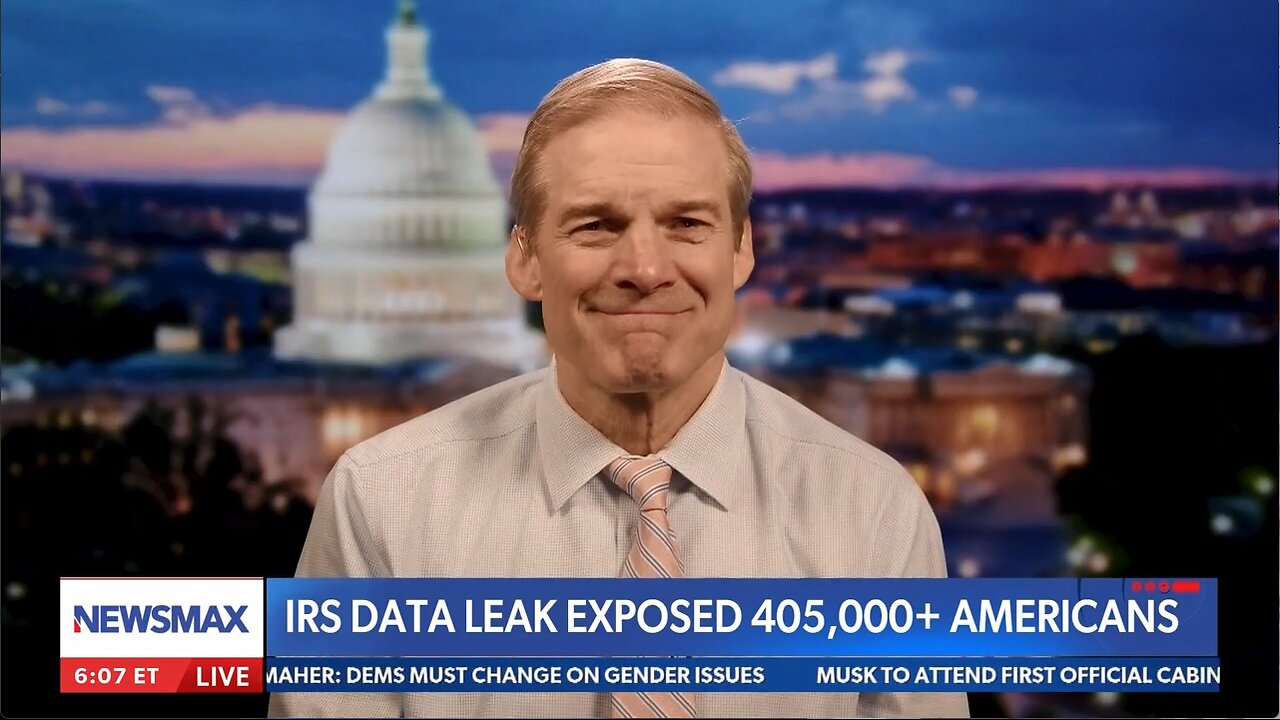 Chairman Jordan on Biden IRS Leaking Americans' Data
