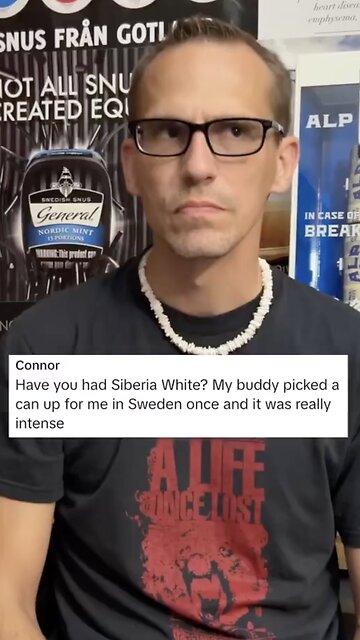 Q&A: High Strength Nicotine Pouches / Siberia