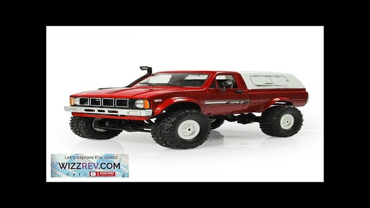 WPL C24 1/16 RTR 4WD 2.4G Military Truck Crawler Off Road RC Review