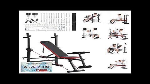 Weight Bench Sit up Bench for Home Gym Strength Training Adjustable Foldable Review