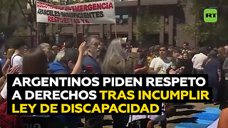 Argentinos denuncian que incumplir la Ley de Emergencia en Discapacidad amenaza la democracia