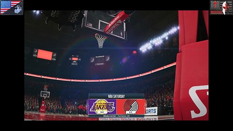 Basket Hoops 2025-2026: Game #9 [Los Angeles Lakers at Portland Trailblazers]