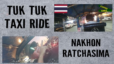 Tuk Tuk Taxi Ride🛺 from the Nakhon Ratchasima Railway Station to the Sansabai House Hotel #korat TV