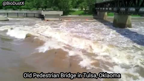 Old Pedestrian Bridge in Tulsa Oklahoma. Now gone. - Muscogee Nation -