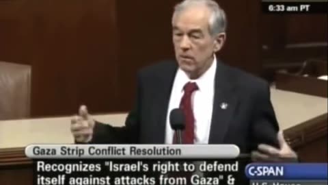 “Hamas was started by Israel” — Ron Paul, 2009