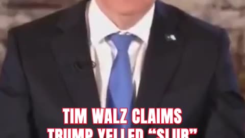 Tim Walz Claims Trump Yelled “Slur” at Elizabeth Warren