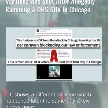 Fact Check: Video Does NOT Show Marimar "La Maggie" Martinez Shot After Ramming DHS SUV In Chicago