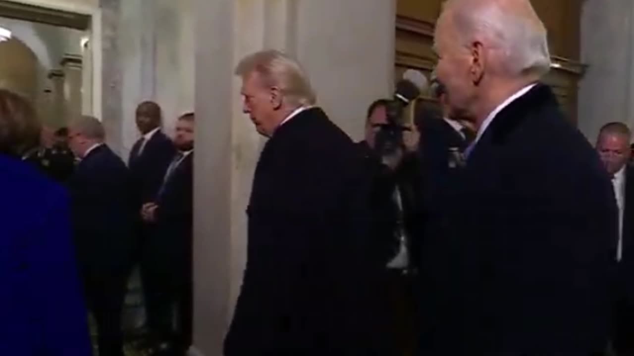 Trump and Biden at the US Capitol for Inauguration 2025