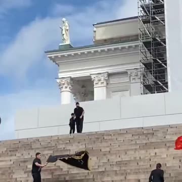 It happened in Europe too. This is Helsinki Cathedral, Finland. This is huge provocation.