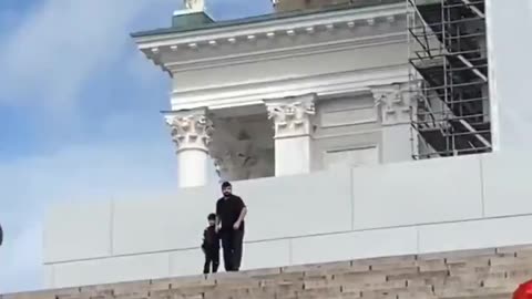 It happened in Europe too. This is Helsinki Cathedral, Finland. This is huge provocation.