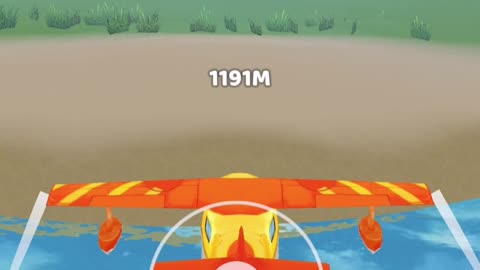 Plane Evolution: Flying over water 1552 Meters