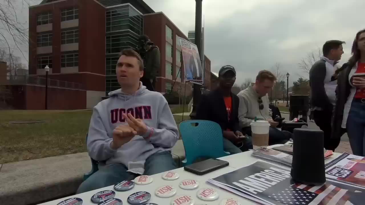 Charlie Kirk debates - Israel and Gaza (clip 1)