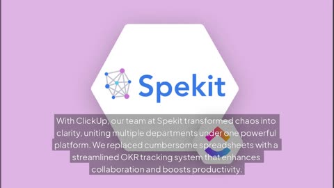 How Spekit Uses ClickUp for OKR Tracking | Improve Your Business Goals