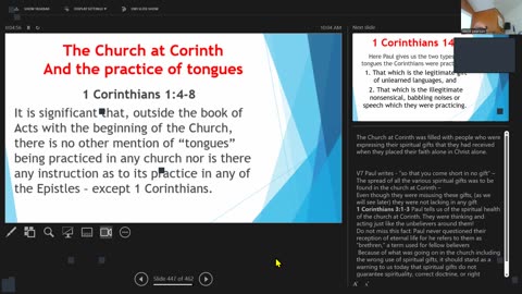 Sunday September 28, 2025 Forty Grace Gifts 13: The Church at Corinth & the Practice of Tongues