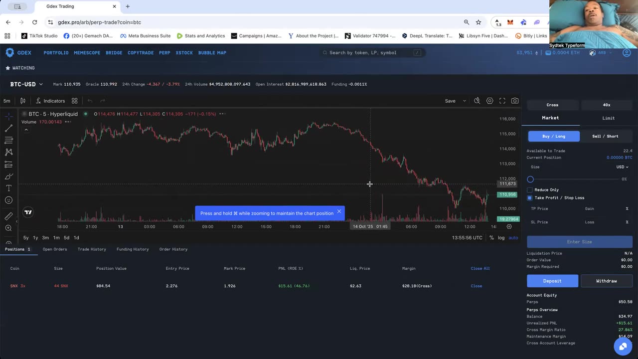 Leverage Trading on GDex.pro w/ Dr. Justin Goldston Part I of III 40% Fees w/ Referral