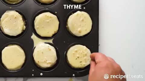 Mini Potato Dauphinoise (Gratin Stacks) – Creamy, Cheesy, and Irresistibly Delicious! 🥔🧀