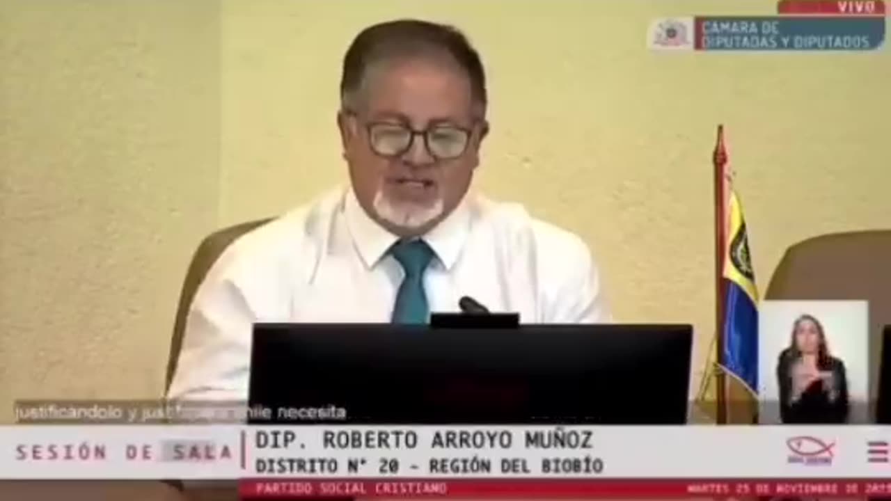 Chile - congresista se refiere a la avalancha de denuncias por fraude en sesión de la cámara