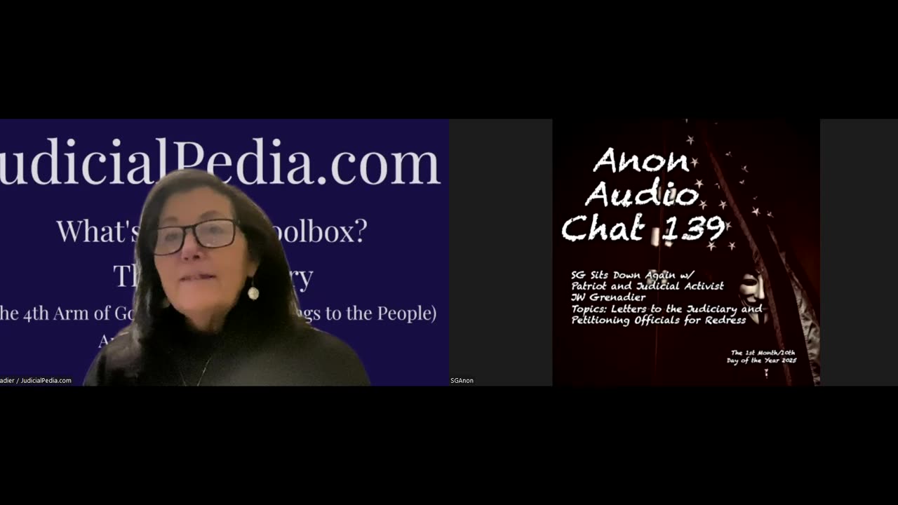 (1/10/2024) | AUDIO CHAT 139 | SG Sits Down w/ Patriot and Grand Jury Activist JW Grenadier: Tyranny by Failure of Judicial Accountability