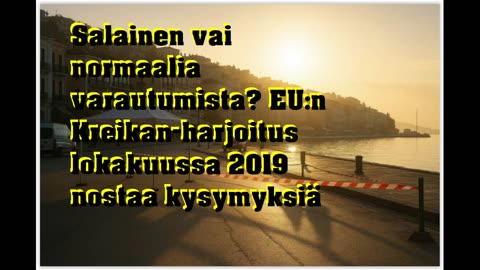 Salainen vai normaalia varautumista