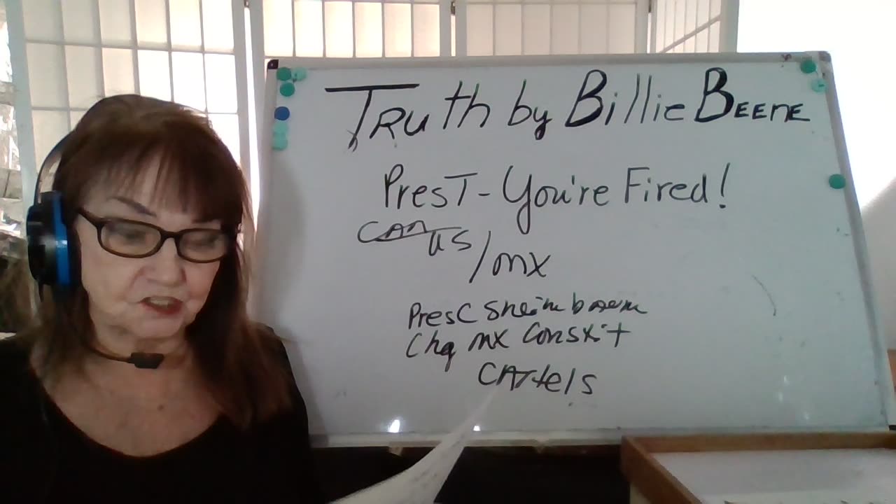 022225 1P(TX) TRUTH BY BILLIE BEENE "FLASH" PRES T-"YOU'RE FIRED"! MX PROTECT CARTELS! FEMA OUT!