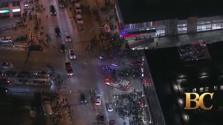 3 injured by car driven into a crowd in Philadelphia after Eagles playoff game