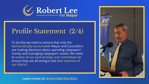 Robert Lee for Mayor 2025 - Campaign Launch - Profile Statement