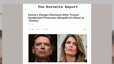 Fact Check: Comey's Charges NOT Dismissed Because Prosecutor Misspelled Name As 'Homey'