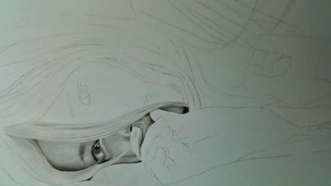 Drawing Cosplayers - Miu - ミウ as Shiro - No Game No Life