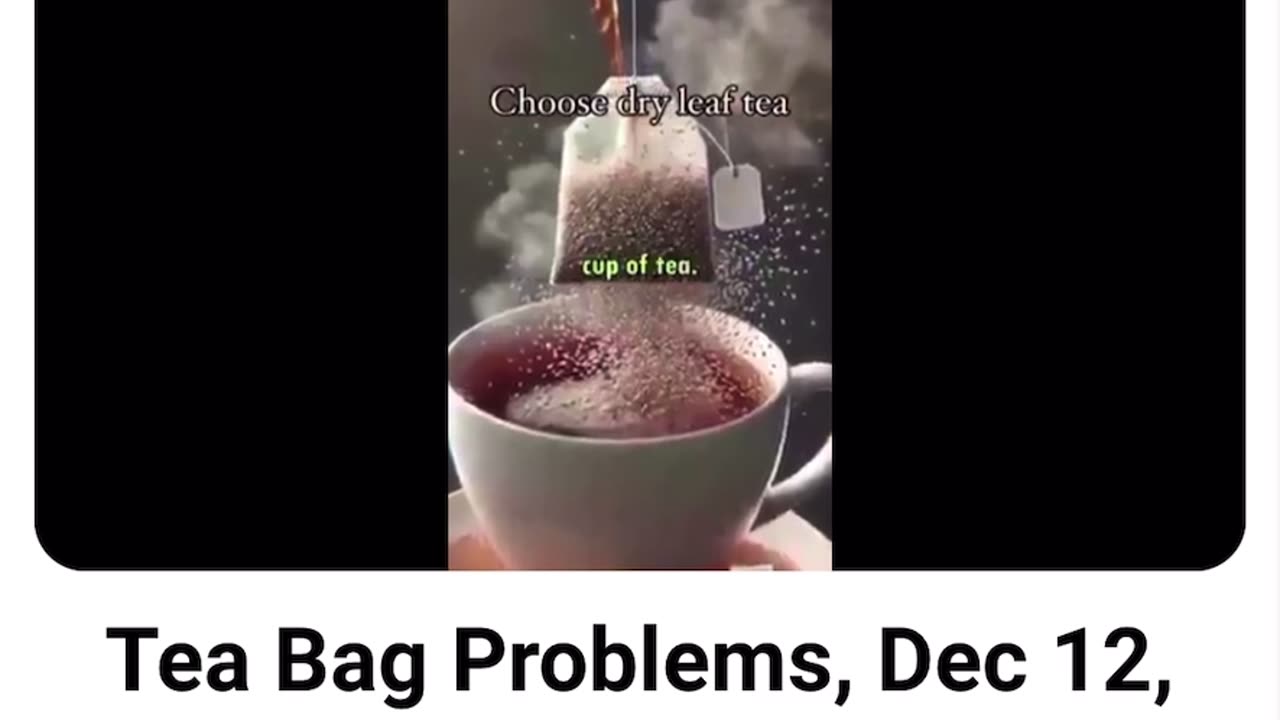 Microplastics in Tea Bags