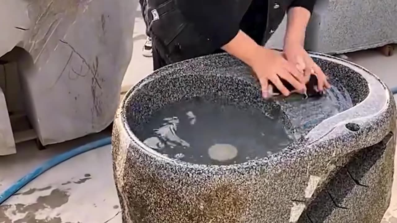 A useful stone wash sink.hd