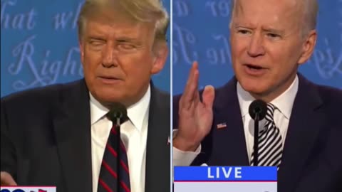 Trump - Biden Debate falls into chaos! #funny #election2020 #trump #biden