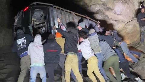 Working Together to Flip a Car