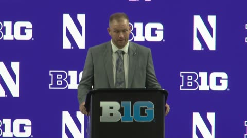 Northwestern's David Braun Address the Media @ Day 1 of Big Ten Football Media Day