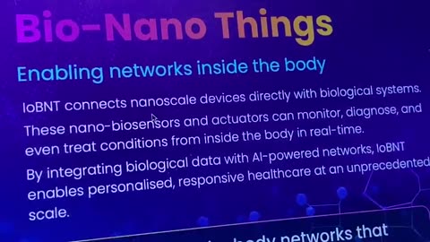 Invisible Connectivity to the #B6G IoBNT Healthcare 4.0 #InvisibleIntelligence #InternetofNanoThings