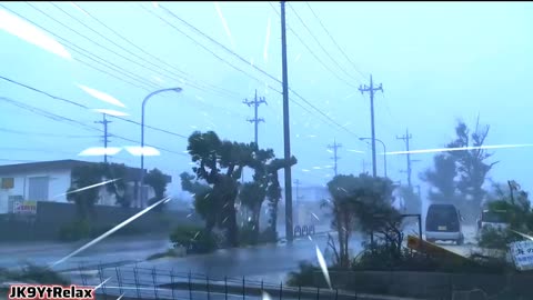 Beat Insomnia to Sleep Immediately Within 3 Minutes with Heavy Rainstorm & Thunder #JK9YtRelax