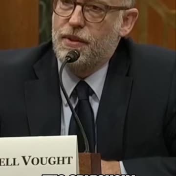 Russell Vought On REINS Act