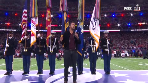 Luke Bryan's Super Bowl LI National Anthem NFL